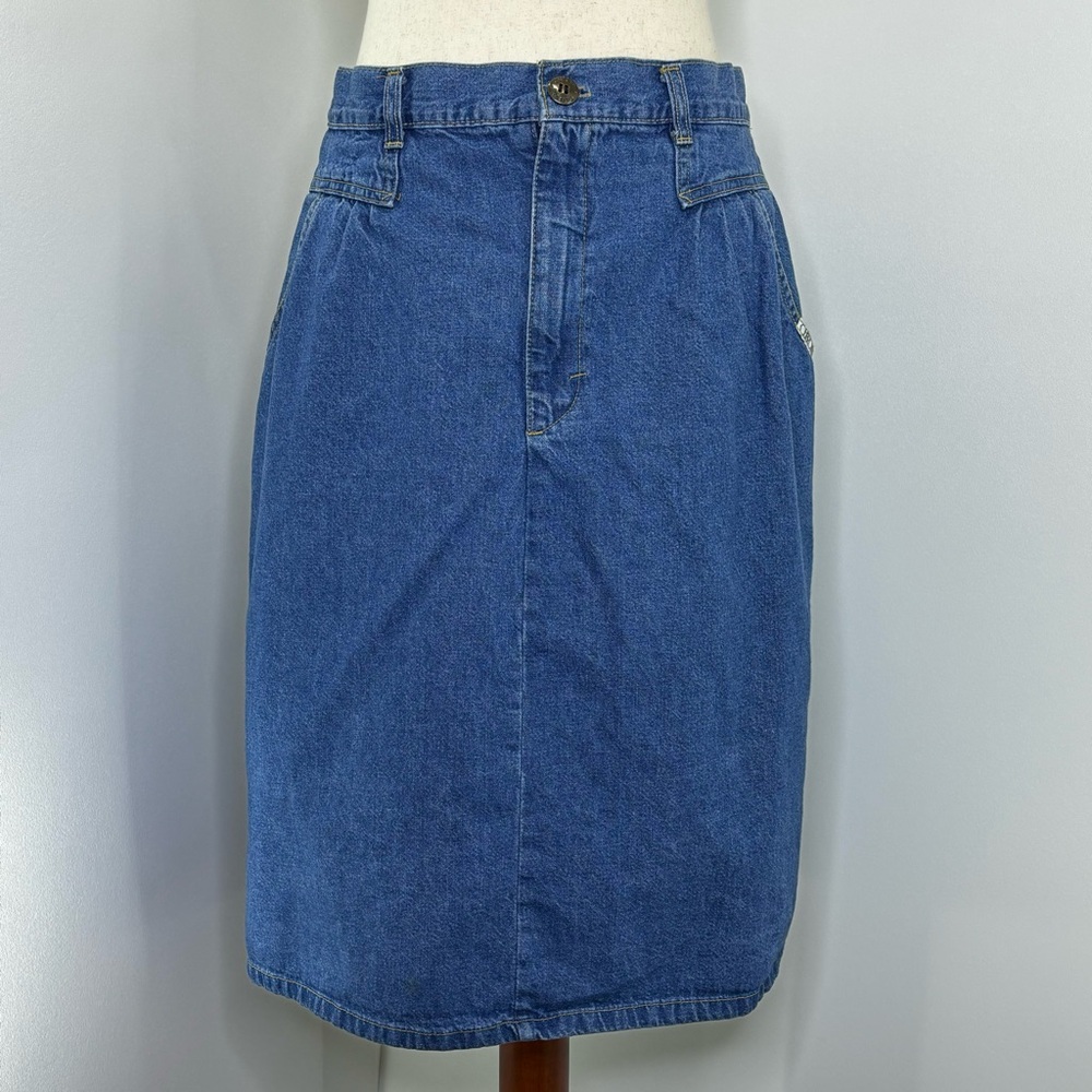Cherokee Vintage Denim Midi-Skirt, pre-loved condition